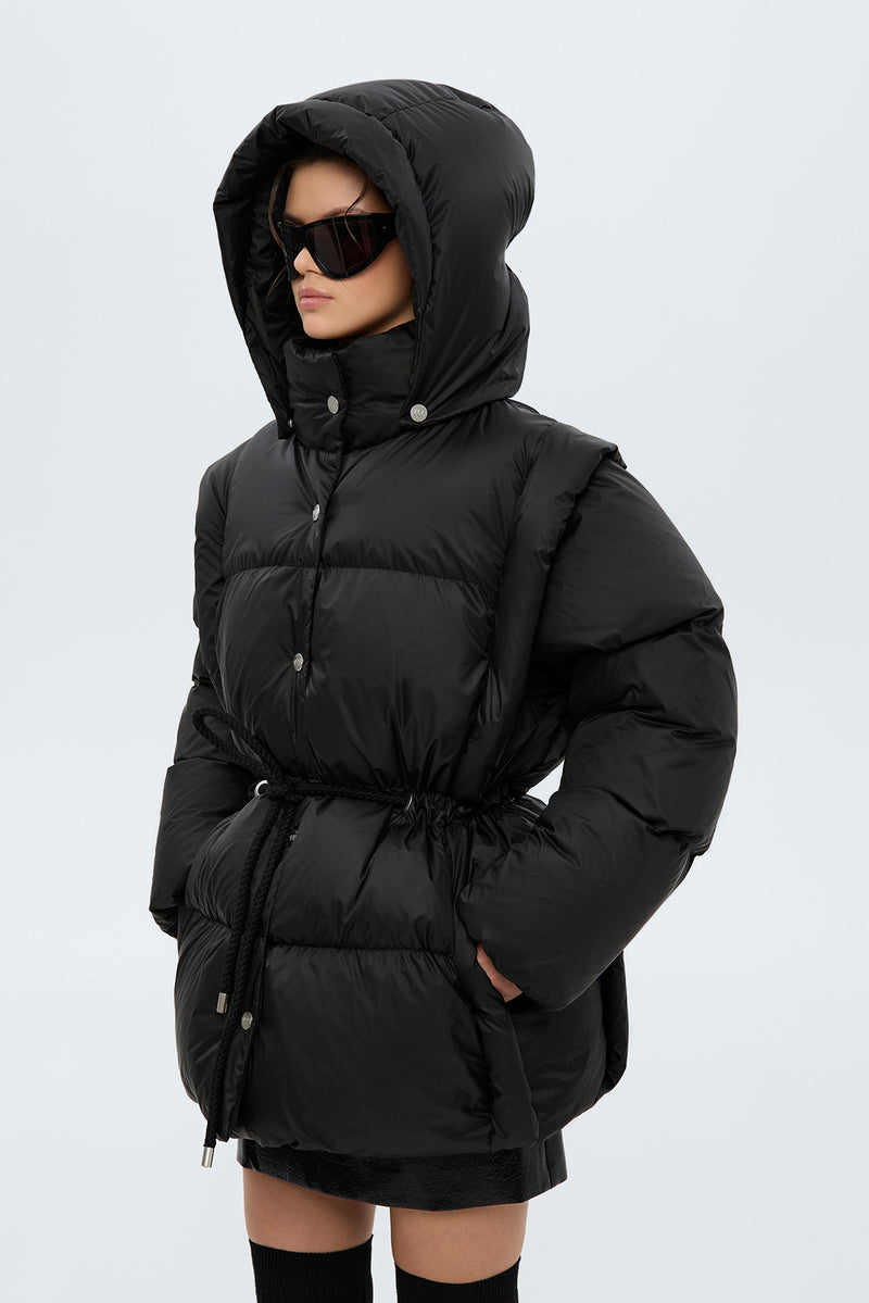 BLACK PUFFER VEST