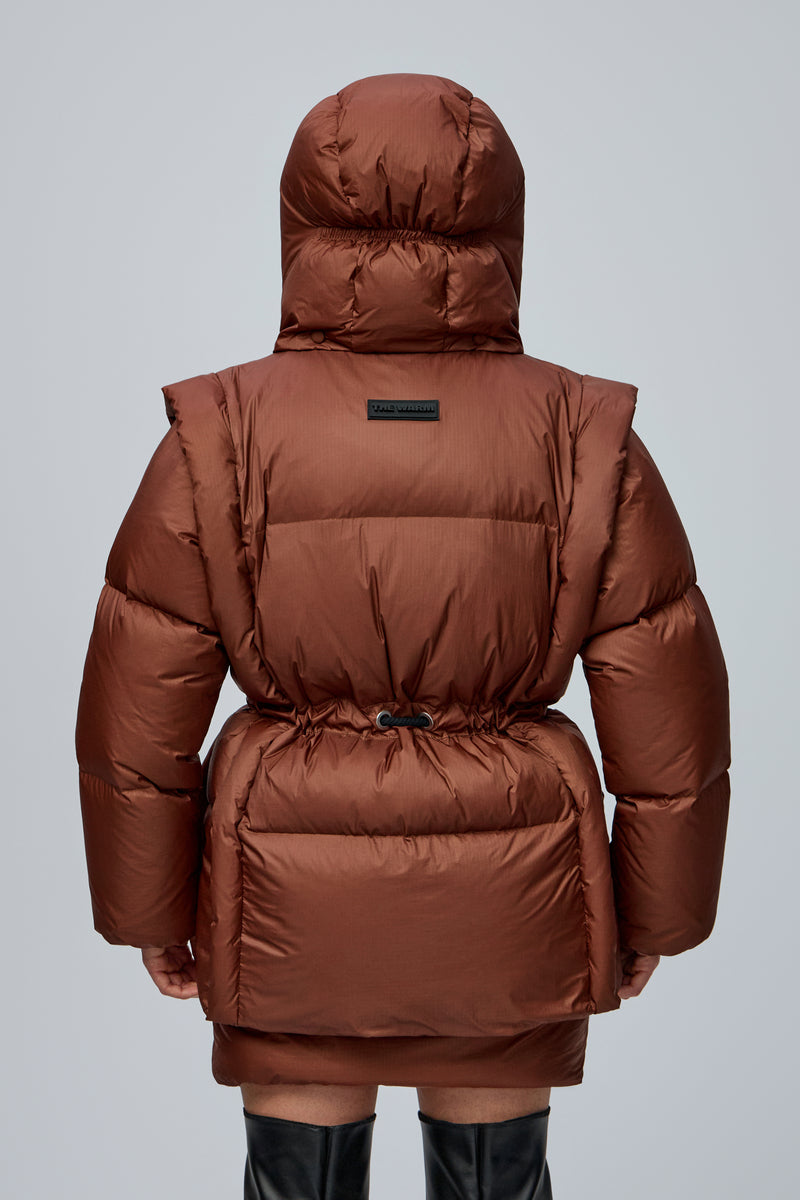 PUFFER VEST BRONZE