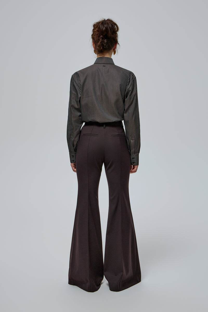 BROWN FLARED PANTS