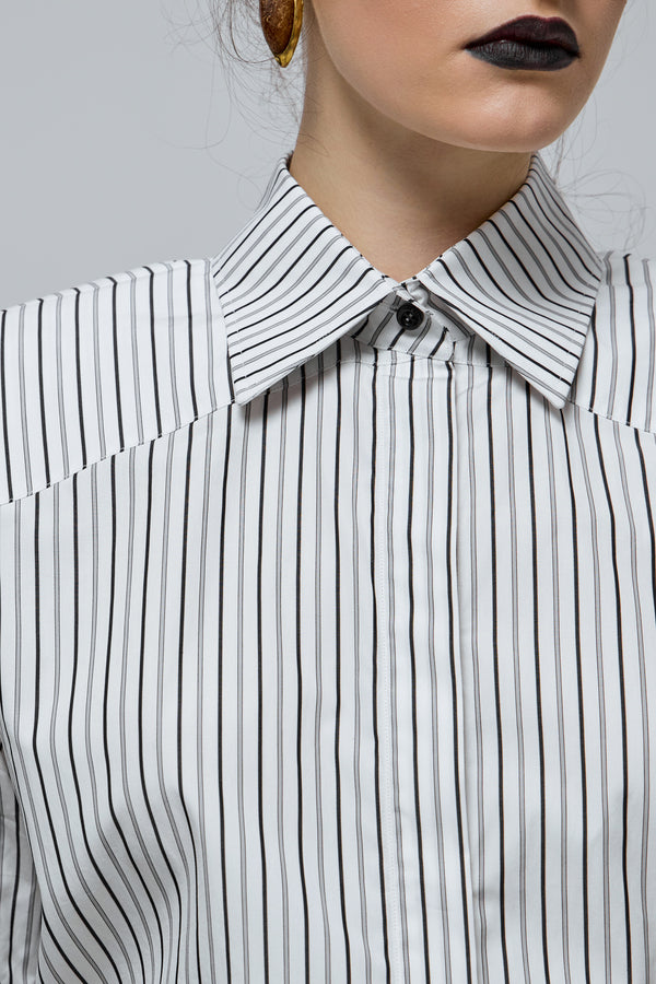 WHITE SHIRT WITH STRIPES