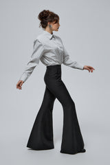 BLACK FLARED PANTS