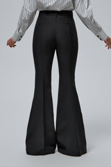 BLACK FLARED PANTS