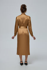 AURA DRESS IN GOLDEN