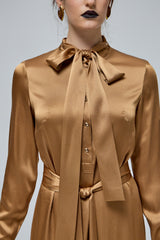 AURA DRESS IN GOLDEN